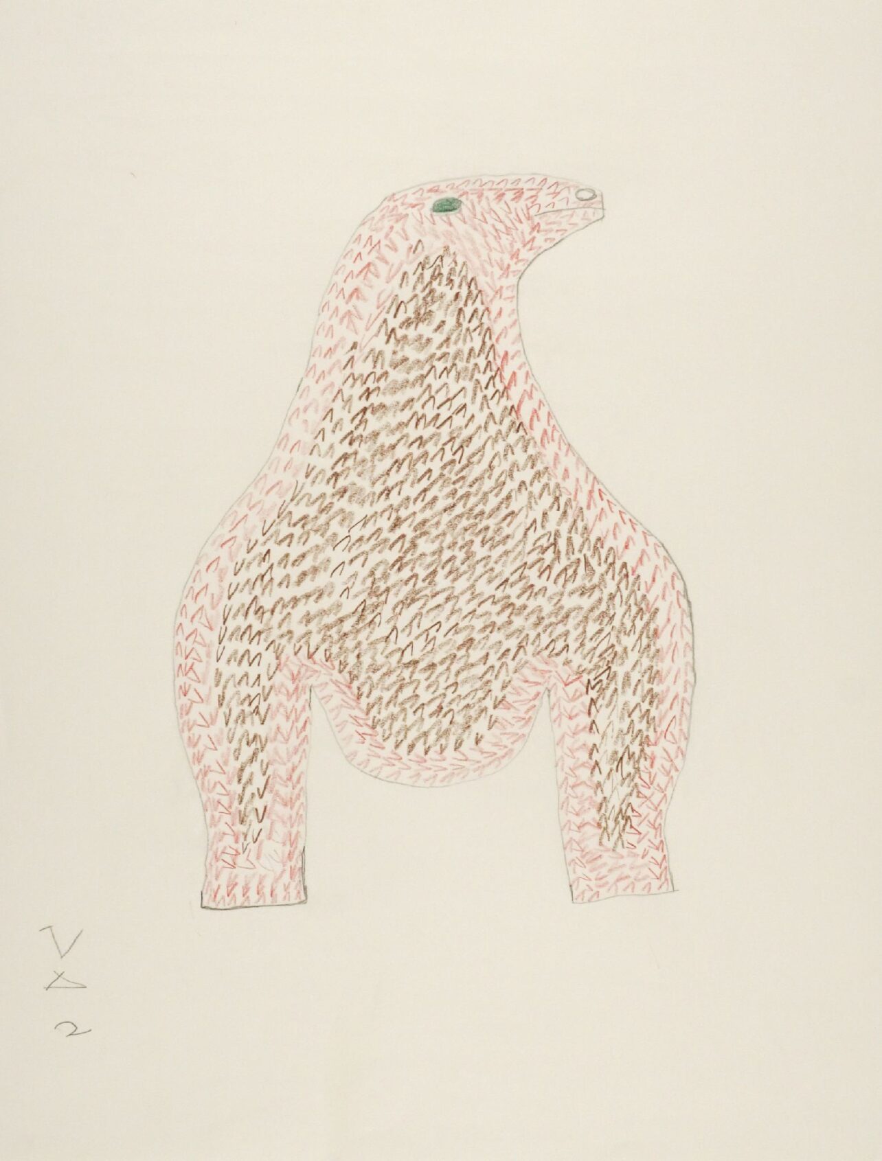 Inuit Abstract COMPOSITION (ABSTRACT BIRD) - Indigenous Art Gallery Specializing in ...