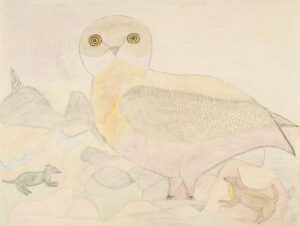 COMPOSITION (OWL AND DOG)